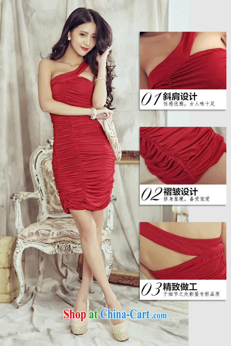 Light (at the end QIAN MO) shoulder creases beauty dress small dress dress dinner dress with my store 11,068 red XL pictures, price, brand platters! Elections are good character, the national distribution, so why buy now enjoy more preferential! Health
