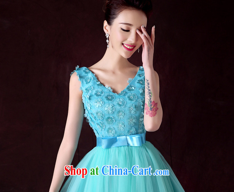 Serving a good solid Evening Dress 2015 new spring and summer Ms. stylish bridesmaid dress sister dress bridesmaid serving short ice blue 2XL pictures, price, brand platters! Elections are good character, the national distribution, so why buy now enjoy more preferential! Health