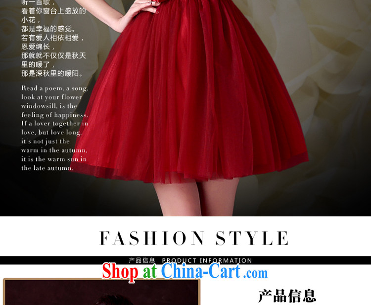 A good service is a stylish evening dress 2015 new spring and summer banquet small dress short bridesmaid dress sister dress wine red XL pictures, price, brand platters! Elections are good character, the national distribution, so why buy now enjoy more preferential! Health