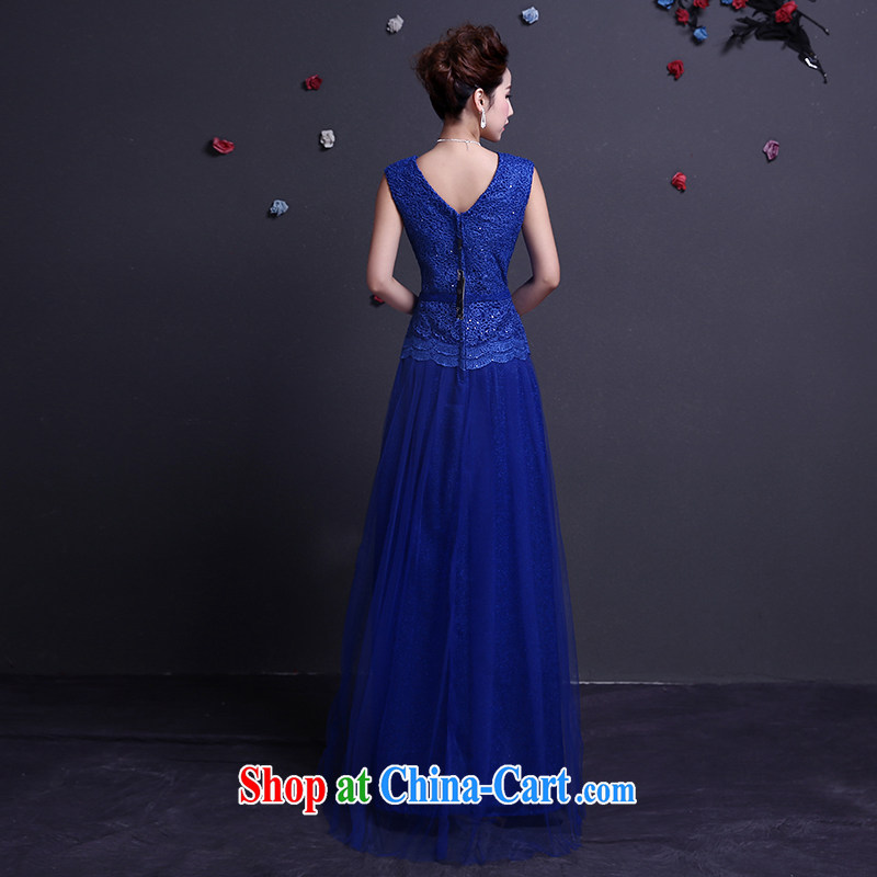 Dumping the married Yi bows Service Bridal Fashion 2015 Evening Dress long lace beauty double-shoulder wedding wedding dresses spring and summer blue M, dumping the married Yi, shopping on the Internet