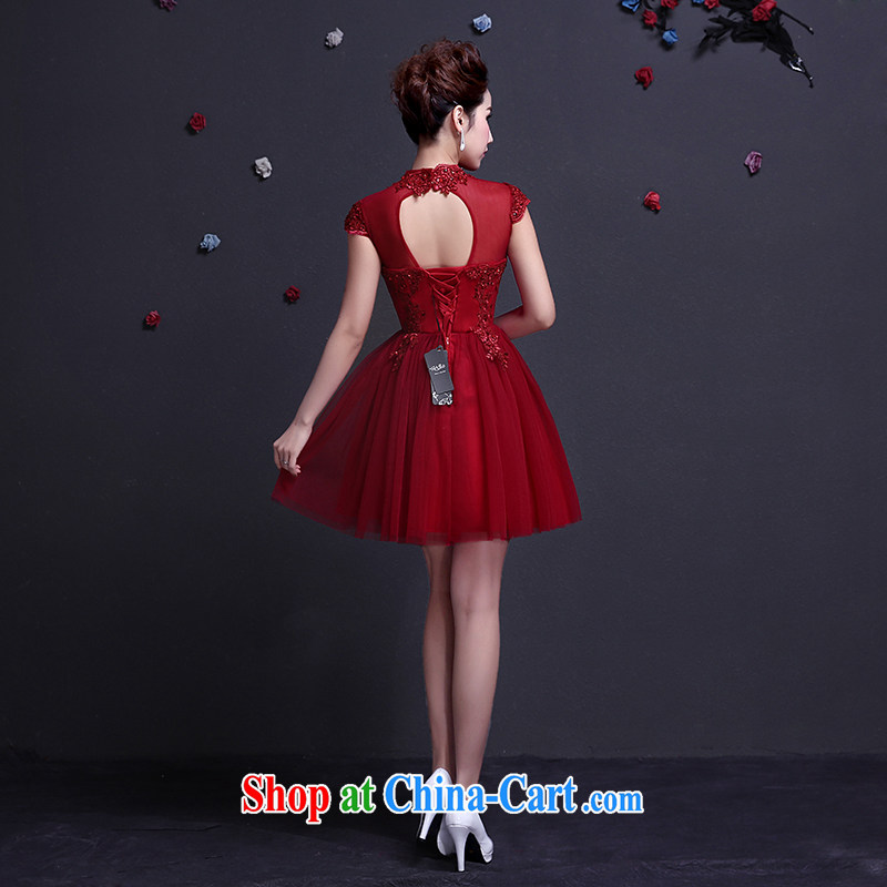 Dumping the married Yi bows Service Bridal Fashion 2015 Evening Dress short, cultivating graphics thin wall also married dresses spring and summer wine red XXL, dumping the married Yi, shopping on the Internet