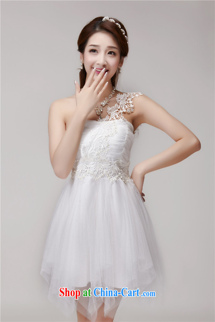 #2015 summer new stylish bridesmaid dresses in banquet dress sister skirt short, small dress bridesmaid serving women 988 apricot L pictures, price, brand platters! Elections are good character, the national distribution, so why buy now enjoy more preferential! Health