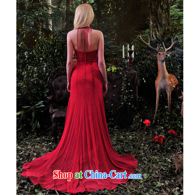 Garden 2015 spring and summer New Red double-shoulder bridal toast serving graphics thin marriage dress long L 865 red 173 - M, garden, shopping on the Internet