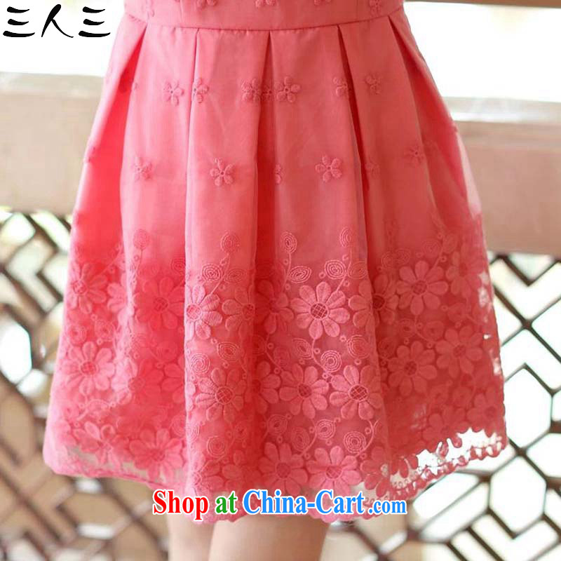 3, 32,015 new summer beauty, lace short-sleeve embroidery bridesmaid dress dress girl dress small dresses of 8001 red S size too small, 3, 3, and shopping on the Internet
