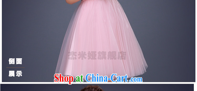 J. MIA 2015 new lace wedding dresses small short Evening Dress skirt show bridal toast clothing bridesmaid dress bare pink XXXL pictures, price, brand platters! Elections are good character, the national distribution, so why buy now enjoy more preferential! Health