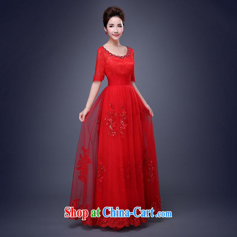 Cheng Kejie MIA 2015 new dress uniform toast bridesmaid clothing Evening Dress bridesmaid in spring and summer long red marriage long sister red XXL, Jake Mia, shopping on the Internet