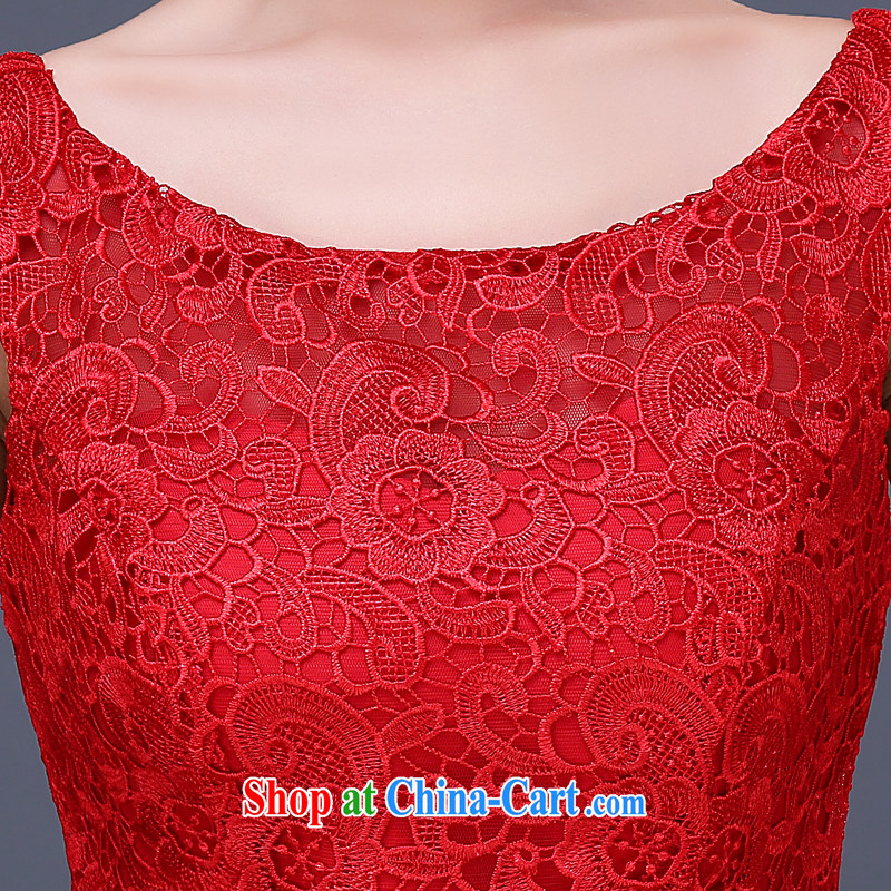 Cheng Kejie MIA wedding dresses bridal toast clothing Evening Dress new 2015 spring and summer stylish wedding marriage short, Red Red M, Jake Mia, shopping on the Internet