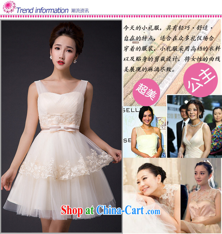Hi Ka-hi 2015 new dress continental double-shoulder dress Love Mary Magdalene annual chest hosted banquet performances dress skirt P 009 champagne color XXL pictures, price, brand platters! Elections are good character, the national distribution, so why buy now enjoy more preferential! Health