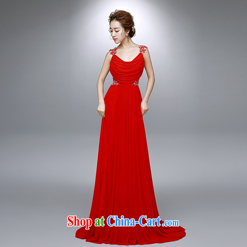 Dream of the day wedding dresses summer 2015 new marriages double-shoulder-length, small tail bows dress 8022 red tailored to dream of the day, shopping on the Internet