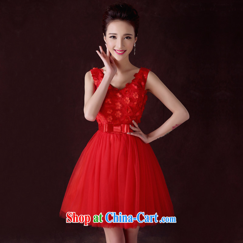 A good service is a bride's toast clothing spring and summer red small wedding dress Chinese Dress stylish evening dress short red 2 XL, good service, and, shopping on the Internet