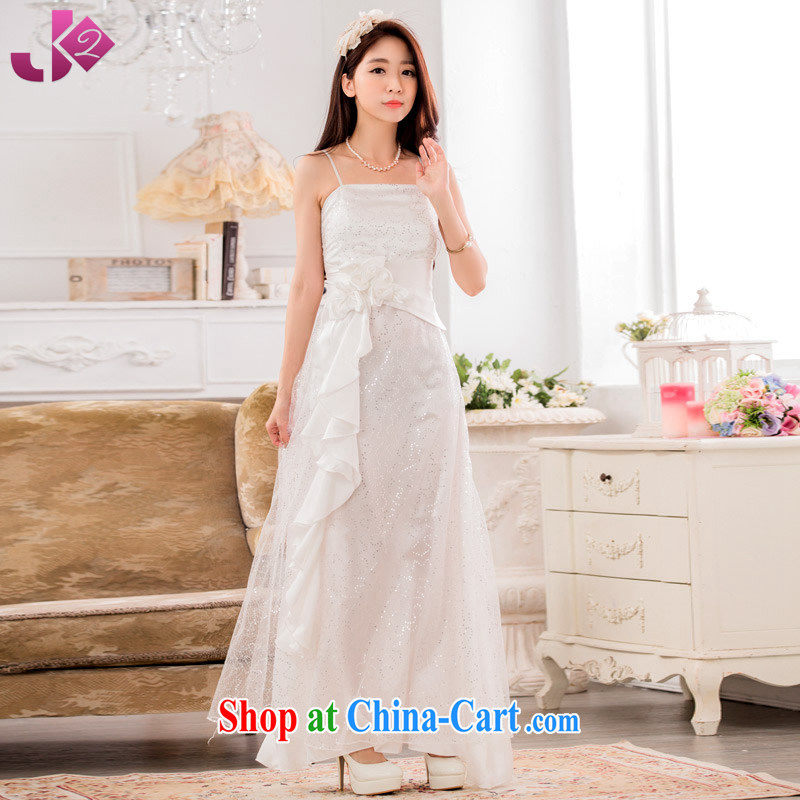 JK 2. YY summer 2015 new super star, Evening Dress show wedding toast clothing dresses long, large, white 3XL 175 recommendations about Jack