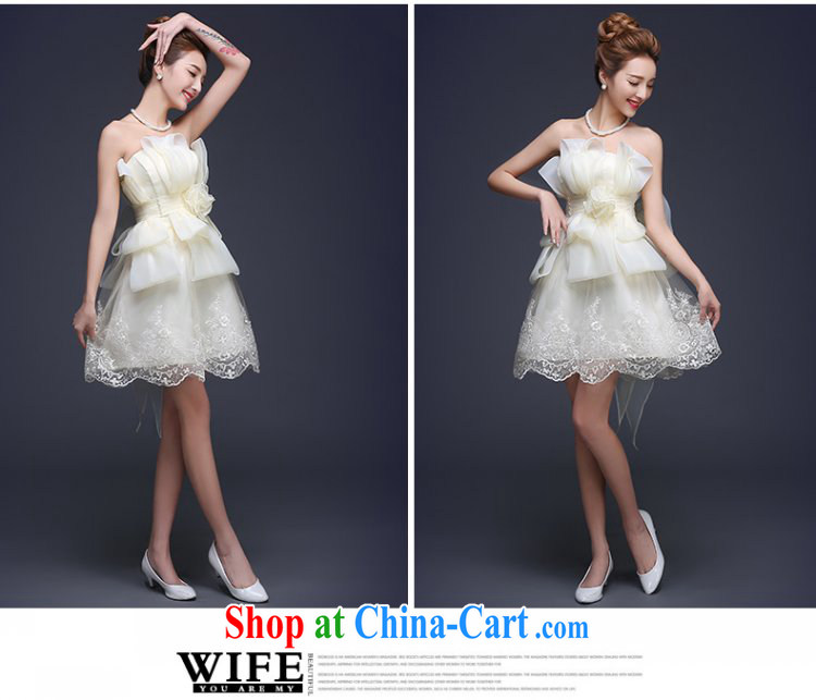 Bridal toast clothing spring 2015 new Korean style short erase chest bridesmaid serving small dress dress evening dress banquet summer wedding dress wedding champagne color XXL pictures, price, brand platters! Elections are good character, the national distribution, so why buy now enjoy more preferential! Health