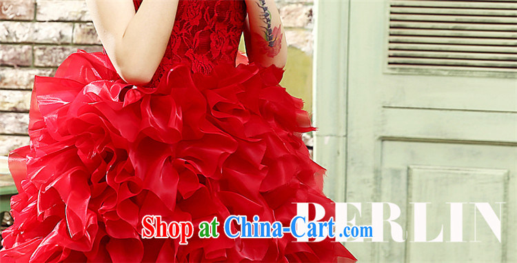2015 Tslyzm photo building theme clothing wedding photography small dress personal photo album moderator performance service singer female flowers shaggy cake short skirt, red zipper, M pictures, price, brand platters! Elections are good character, the national distribution, so why buy now enjoy more preferential! Health