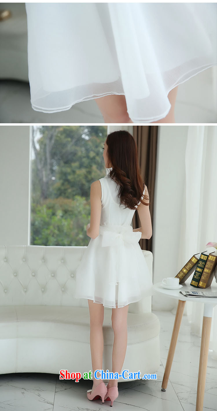 Hao better sweet dresses 2015 spring and summer dress OL aura white fairy dress bow tie dress skirt white XL pictures, price, brand platters! Elections are good character, the national distribution, so why buy now enjoy more preferential! Health