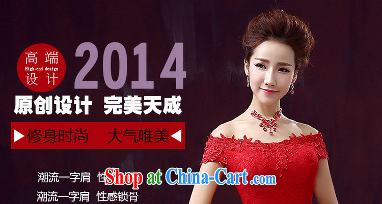 The woman bows dress bridal new 2015 red dress long crowsfoot cultivating a field shoulder with red XXL pictures, price, brand platters! Elections are good character, the national distribution, so why buy now enjoy more preferential! Health