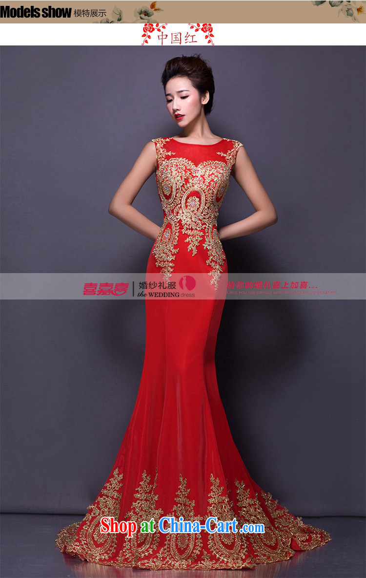Hi Ka-hi 2015 new bows dress Korean crowsfoot double-shoulder dress with the Annual Dinner Show dress skirt P 001 Chinese red XXL pictures, price, brand platters! Elections are good character, the national distribution, so why buy now enjoy more preferential! Health