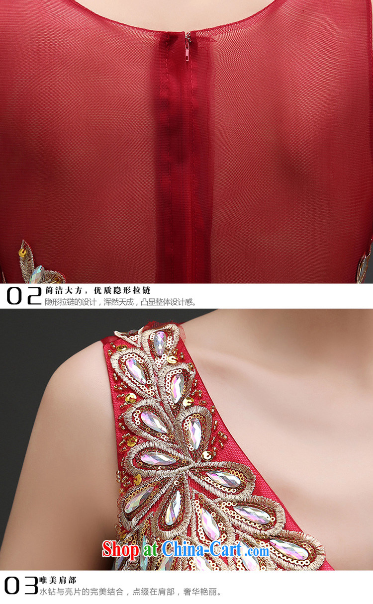 Evening Dress wedding toast serving evening summer 2015 new marriages served toast long lace shoulders bridesmaid dress banquet dress wine red XXL pictures, price, brand platters! Elections are good character, the national distribution, so why buy now enjoy more preferential! Health