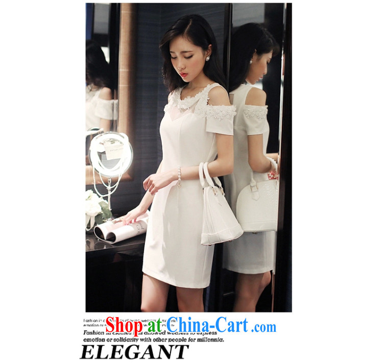 The World Summer 2015 female Korean stereo flowers sexy bare shoulders package and short skirts beauty dress dress dress white M pictures, price, brand platters! Elections are good character, the national distribution, so why buy now enjoy more preferential! Health