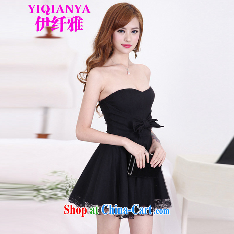 The former Yugoslavia, 2015 new women with stylish Bow Tie bare chest shaggy beauty Princess dress bridesmaid dress 9817 B black, code, and the former Yugoslavia, and, on-line shopping