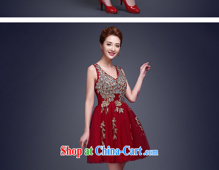 Moon 珪 guijin bridesmaid dresses new 2015 wedding dresses short bridesmaid service banquet dress small annual dress female Red XXL code from Suzhou shipping pictures, price, brand platters! Elections are good character, the national distribution, so why buy now enjoy more preferential! Health
