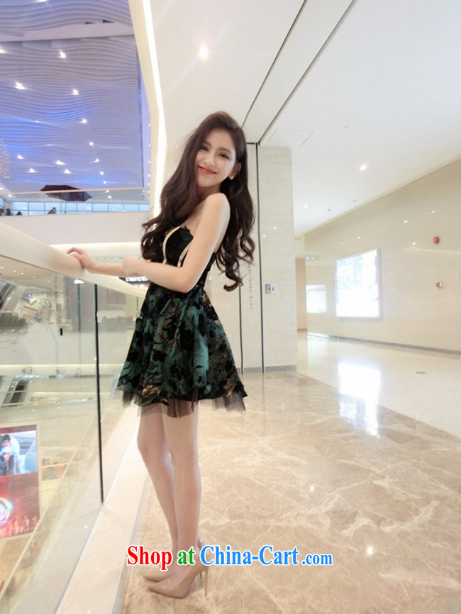 Flower Kawasaki 2015 new Korean genuine name-yuan lady high-end high-quality waist bare chest shaggy small dress pictures, price, brand platters! Elections are good character, the national distribution, so why buy now enjoy more preferential! Health