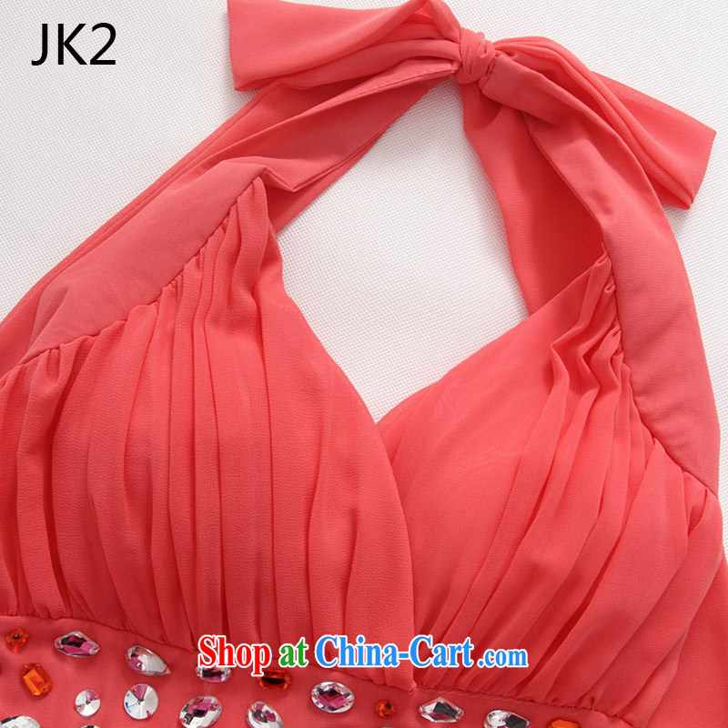 Sexy V collar scarf manually staple Pearl Light drill high snow woven dress small dress dresses JK 2 9632 red XXXL, JK 2. YY, shopping on the Internet
