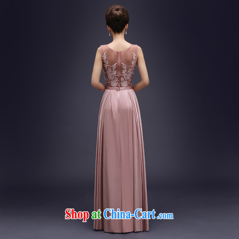 Evening Dress wedding toast clothing Evening Dress 2015 new Korean fashion beauty dress marriages long bows service banquet moderator dress spring 豆沙 color. size 5 - 7 Day Shipping, 100 Ka-ming, and shopping on the Internet