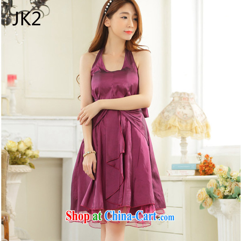 In short, thin waist must also tie-in dinner dress small dress dresses JK 2 9927 aubergine XXXL, JK 2. YY, shopping on the Internet