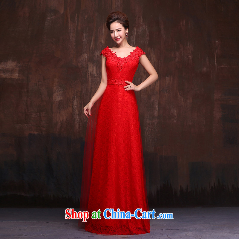 Love spell Fort summer 2015 new bride wedding dress moderator for the field shoulder lace red toast serving female C, pink M (84/67, love the Fort, shopping on the Internet