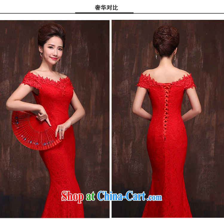 Love spell Fort summer 2015 New Red bridal wedding dresses crowsfoot toast clothing lace a shoulder-length, strap with red XXL (93/77, pictures, price, brand platters! Elections are good character, the national distribution, so why buy now enjoy more preferential! Health