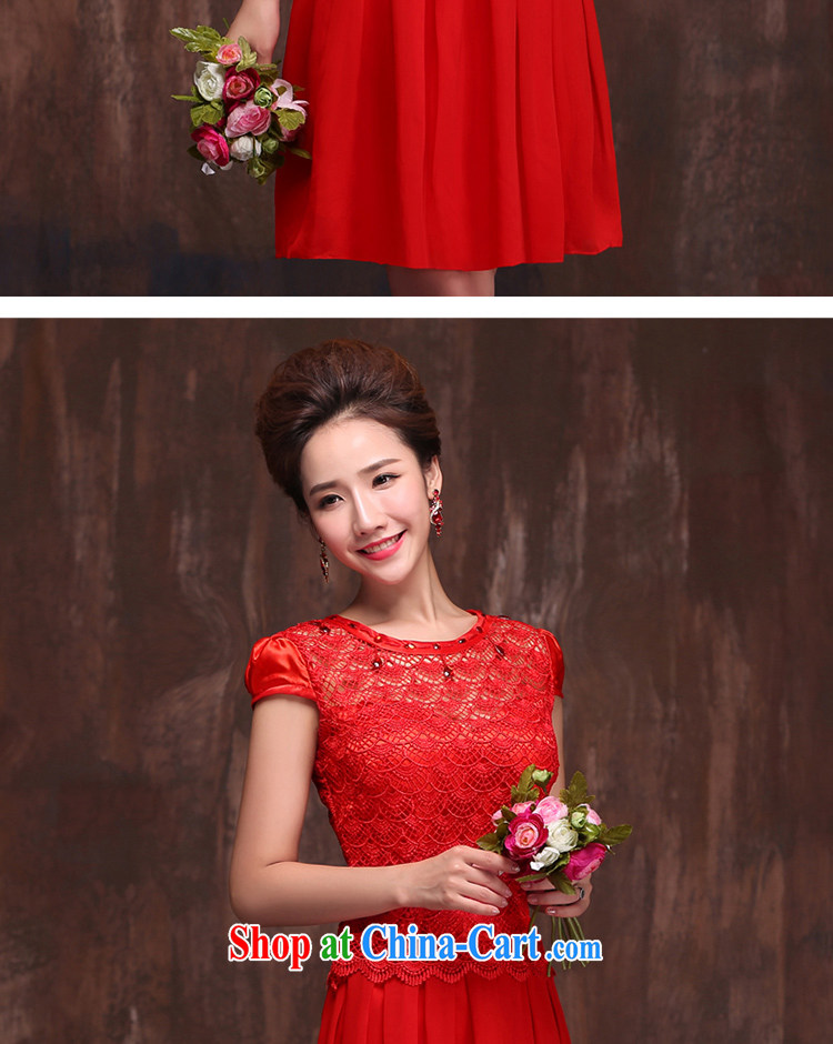 Love spell Fort Lauderdale wedding dresses new 2015 short, elegant lace a shoulder Princess short-sleeved toast serving red XXL (93/77, pictures, price, brand platters! Elections are good character, the national distribution, so why buy now enjoy more preferential! Health