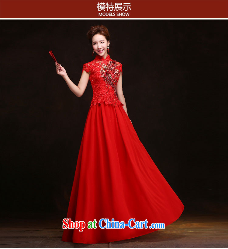 Love spell Fort spring 2015 new toast Service Bridal elegant red wedding dresses Long-Sleeve field shoulder-length, long-sleeved gown XXL (93/77, pictures, price, brand platters! Elections are good character, the national distribution, so why buy now enjoy more preferential! Health
