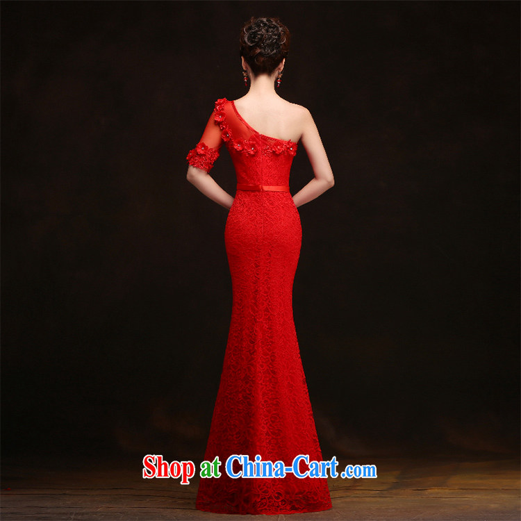 Love spell Fort spring 2015 New Red bridal wedding wedding dresses the shoulder cuff in Korean Beauty crowsfoot toast serving red XXL (93/77, pictures, price, brand platters! Elections are good character, the national distribution, so why buy now enjoy more preferential! Health