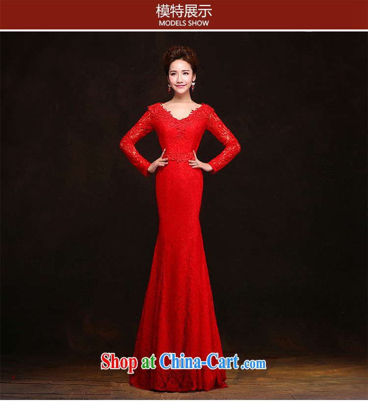 Love spell Fort 2015 new spring wedding wedding dresses at Merlion a Field shoulder long-sleeved tie-Korean dress uniform toasting red XXL (93/77, pictures, price, brand platters! Elections are good character, the national distribution, so why buy now enjoy more preferential! Health