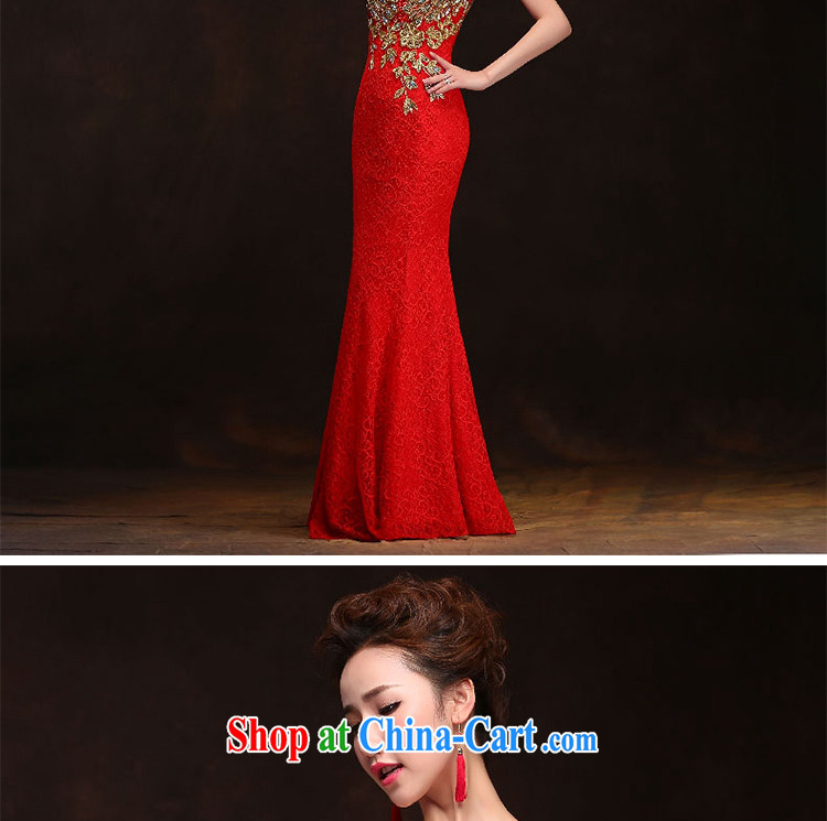 Love spell Fort spring 2015 new Korean Beauty serving toast long bridal crowsfoot double-shoulder lace stylish wedding dress red XXL (93/77, pictures, price, brand platters! Elections are good character, the national distribution, so why buy now enjoy more preferential! Health