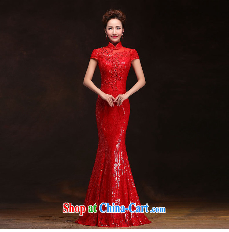 Love spell Fort Lauderdale 2015 new spring marriages wedding dresses stylish crowsfoot, for a field shoulder short-sleeved long serving toast red XXL (93/77, pictures, price, brand platters! Elections are good character, the national distribution, so why buy now enjoy more preferential! Health