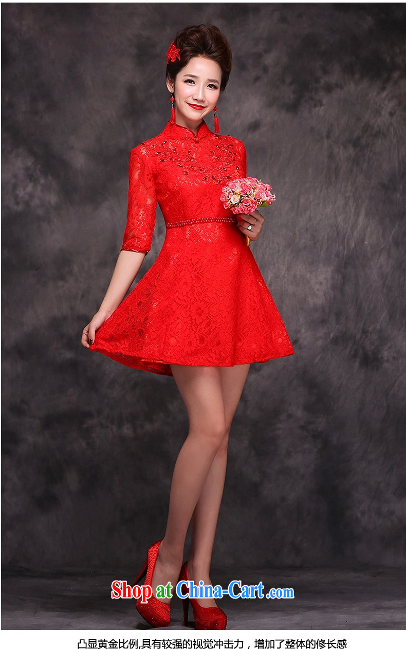 Snow Lotus dress short, red bows dress water-soluble lace short skirts, sleeveless bridesmaid dress summer red wedding dress short red lace red XL pictures, price, brand platters! Elections are good character, the national distribution, so why buy now enjoy more preferential! Health
