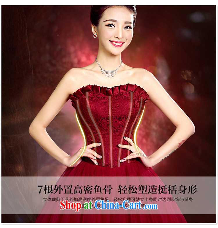 Tslyzm the wedding dress wiped his chest shaggy short skirts, bridal wedding dress toast service 2015 new spring and summer uniforms moderator dress wine red XXL pictures, price, brand platters! Elections are good character, the national distribution, so why buy now enjoy more preferential! Health