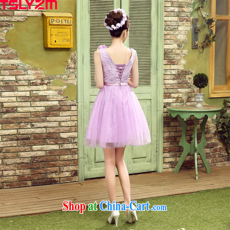 Tslyzm bridesmaid dresses in dresses short, short-long after the lumbar 2015 spring and summer new sister party Evening Dress uniforms moderator service female E XL paragraph, Tslyzm, shopping on the Internet
