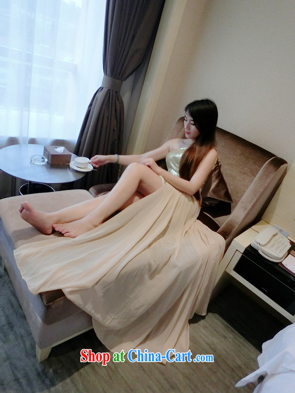 Real-time concept in summer 2015, annual high-waist and resort on the truck large dresses dress dress apricot M pictures, price, brand platters! Elections are good character, the national distribution, so why buy now enjoy more preferential! Health