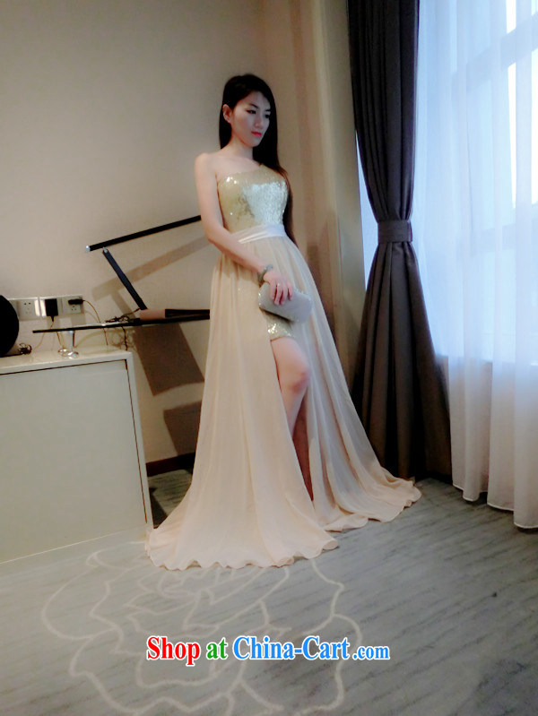 Real-time concept in summer 2015, annual high-waist and resort on the truck large dresses dress dress apricot M pictures, price, brand platters! Elections are good character, the national distribution, so why buy now enjoy more preferential! Health