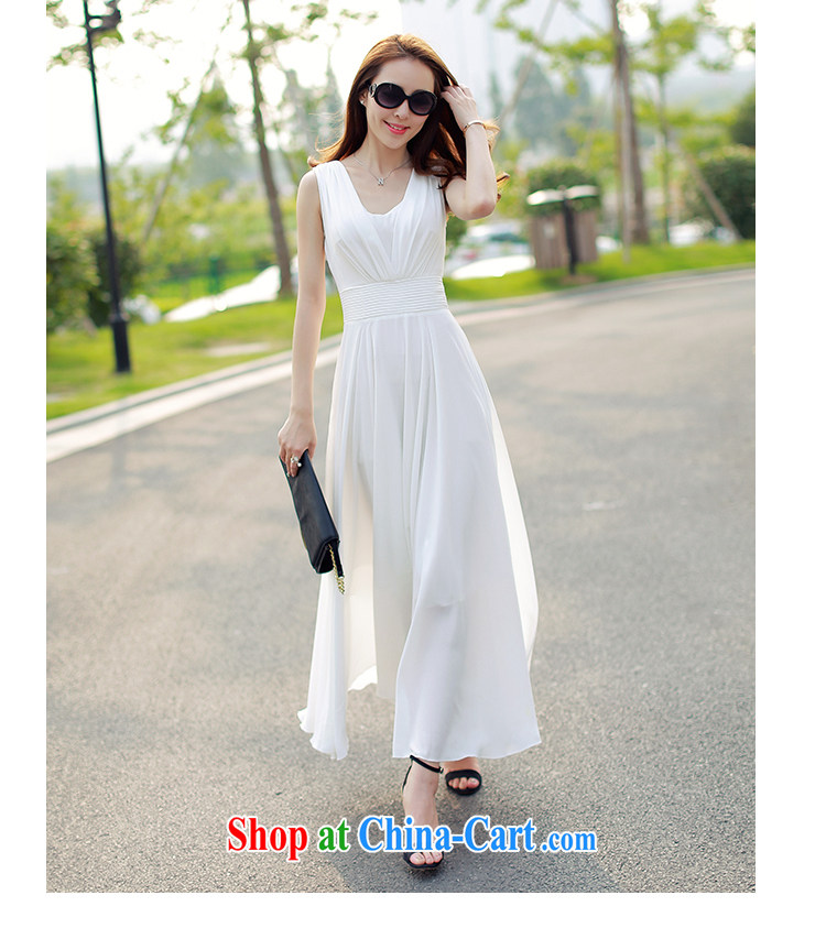 The American floral displays summer 2015 new female beach long skirt Korean beauty charm snow woven bohemian dresses 6922 white XL pictures, price, brand platters! Elections are good character, the national distribution, so why buy now enjoy more preferential! Health