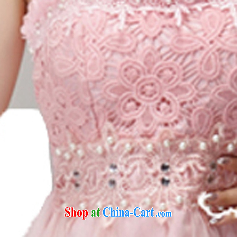 The Lai 2015 summer new Korean version manually staple beads wood drill style Beauty Chest bare dresses bridesmaid dresses in 1013 skirt pink, code, and the Lai, shopping on the Internet