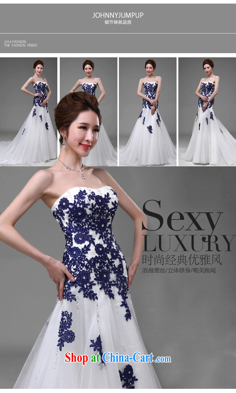 Snow po lin Shen-tail wedding Po blue wipe toast chest serving only the water-soluble lace wedding purely manual parquet drill private for cultivating long dress dark blue XL pictures, price, brand platters! Elections are good character, the national distribution, so why buy now enjoy more preferential! Health