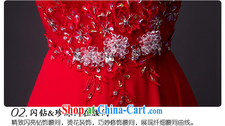 Hi Ka-hi 2015 new bows dress sexy shoulders dress V for the Annual Dinner Show dress skirt P 004 red XXL pictures, price, brand platters! Elections are good character, the national distribution, so why buy now enjoy more preferential! Health