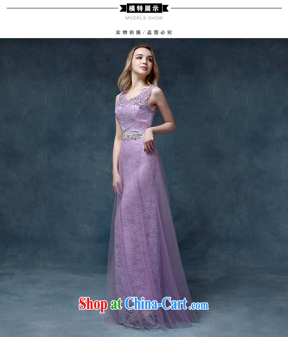 According to Lin Sa 2015 new marriages served toast long dual-shoulder lace purple bridesmaid dress Evening Dress picture color tailored Advisory Service pictures, price, brand platters! Elections are good character, the national distribution, so why buy now enjoy more preferential! Health
