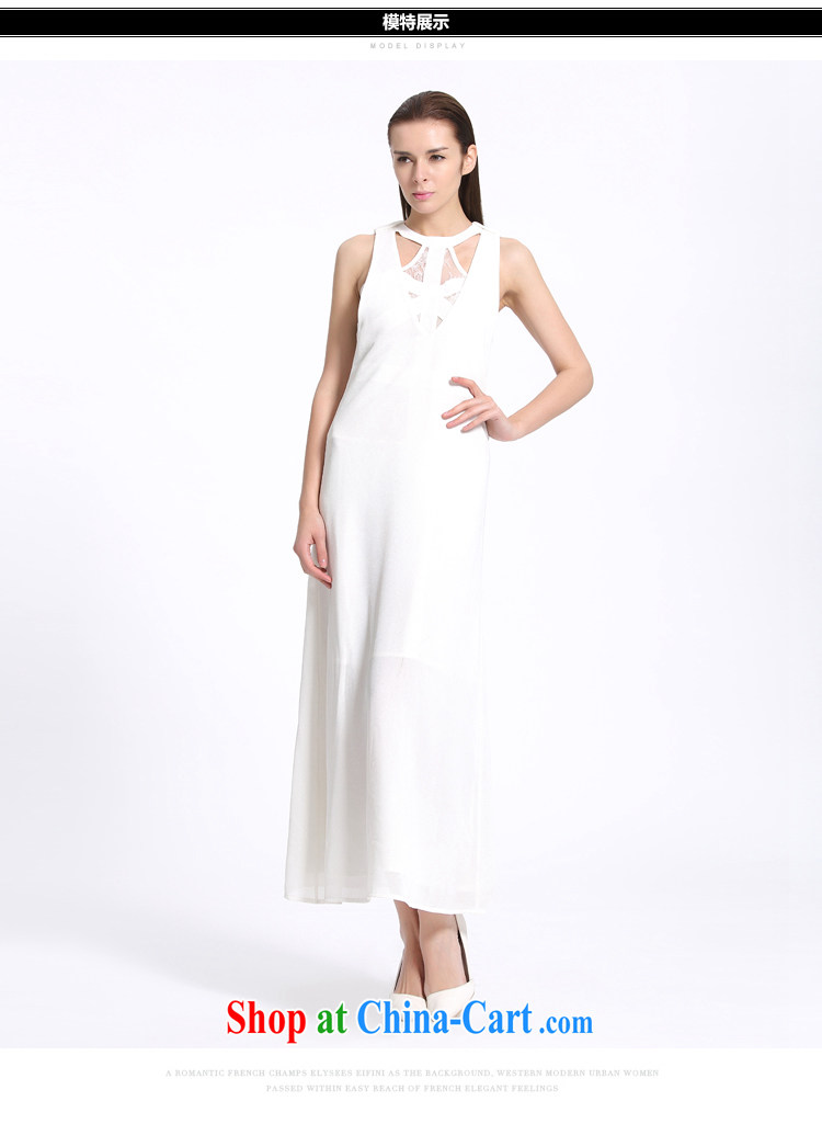 Barbara's 2015 summer New Long dress dresses summer White Graphics slim skirt temperament 1.4249 billion the white L pictures, price, brand platters! Elections are good character, the national distribution, so why buy now enjoy more preferential! Health
