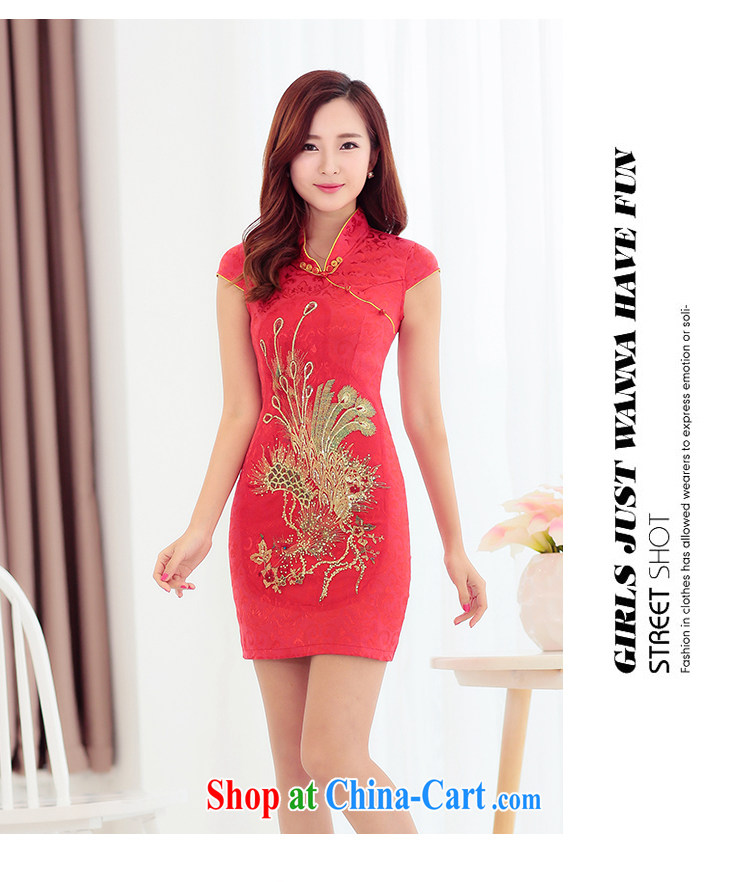 O - Star 2015 new wedding dresses summer short Chinese wedding improved stylish bridal toast clothing beauty graphics thin dresses black XXL pictures, price, brand platters! Elections are good character, the national distribution, so why buy now enjoy more preferential! Health