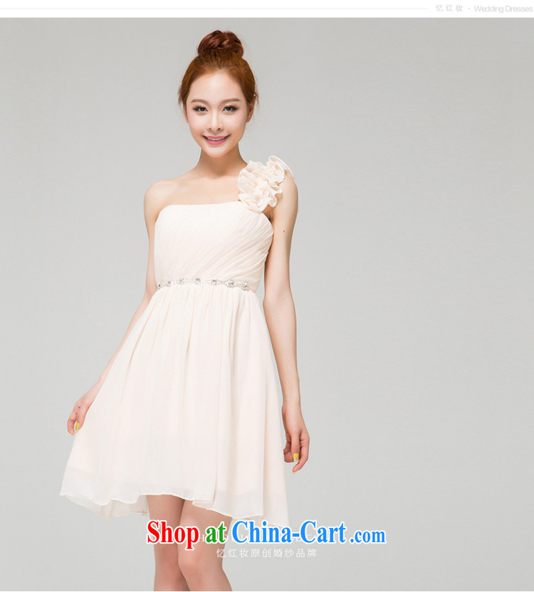 Recall that the red makeup and stylish bridesmaid dress short, small dress sister dress spring and summer banquet moderator dress female L 13,768 champagne color XL pictures, price, brand platters! Elections are good character, the national distribution, so why buy now enjoy more preferential! Health