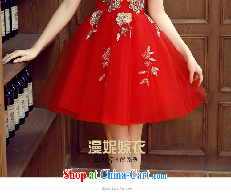 Time Syria bridal dresses wedding toast clothing shoulders and stylish small red dress girl short banquet dress student performances parquet drill night dress clothing red XXL pictures, price, brand platters! Elections are good character, the national distribution, so why buy now enjoy more preferential! Health